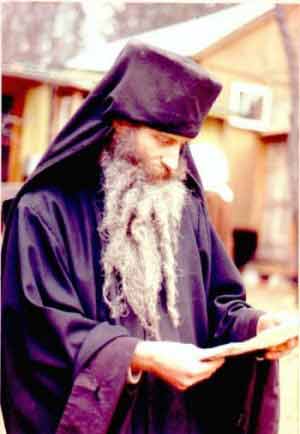 Reading a copy of Nikodemos - Copyright � The Blessed Seraphim Hermitage