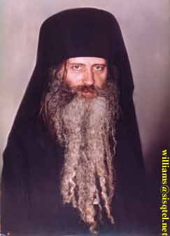 Blessed Seraphim in 1981. This is not a portrait, but was airbrushed to remove most of the original print - Copyright � The Blessed Seraphim Hermitage